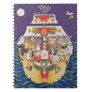 Julfest Anteckningsbok Med Spiral