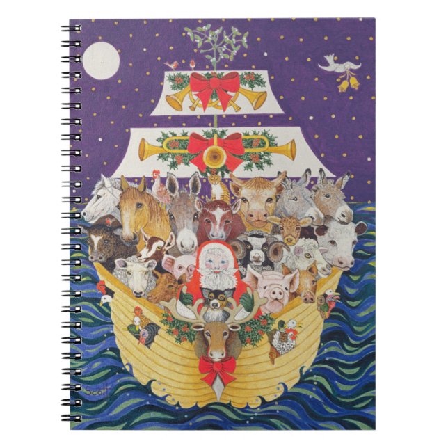 Julfest Anteckningsbok Med Spiral (Framsidan)