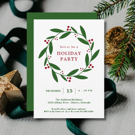 Julfest av andedräkt inbjudningar