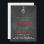 Julfest av Chalkboard Mistletoe Inbjudningar<br><div class="desc">Denna inbjudan till julfest av den festliga tavlan accentueras med mistletoe och det söta ordspråket "What Happens under Mistletoe Stays under Mistletoe", på en kriterlig bakgrund, skapar den en inbjudan till julfest i roligt och trendig. Det är en del av Chalkboard Mistletoe Helgdag Collection. Om du behöver hjälp med att...</div>