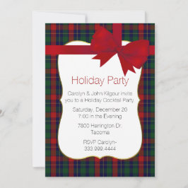 Julfest av färgad kilgour Tartan Plaid Anpassnings Inbjudningar