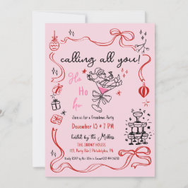 Julfest av julcocktail meddelande