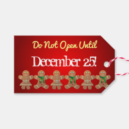 Julfest av kakor presentetikett