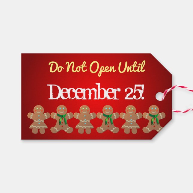 Julfest av kakor presentetikett (Framsidan (Horizontal))