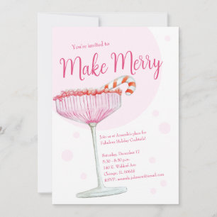 Julfest av Merry Rosa Champagne Inbjudningar