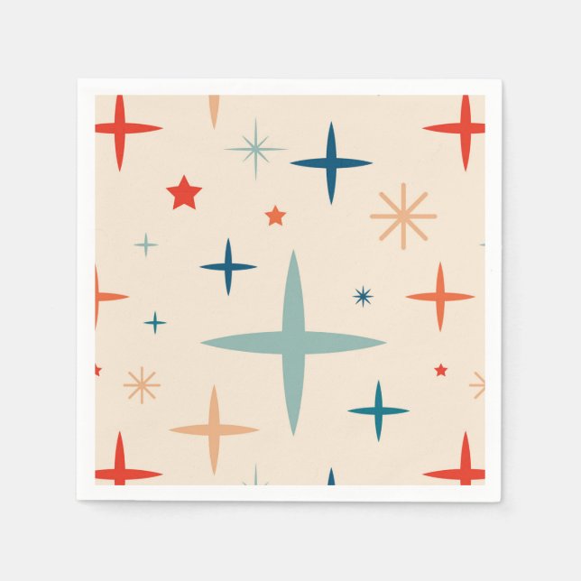 Julfest för Gnistra av Retro-jul Pappersservett (Framsidan)