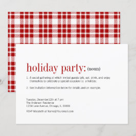 Julfest för juldefinition inbjudningar