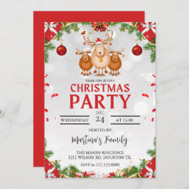 Julfest för julfestinbjudningar inbjudningar