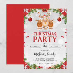 Julfest för julfestinbjudningar inbjudningar