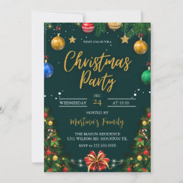 Julfest för julfestinbjudningar inbjudningar