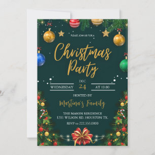 Julfest för julfestinbjudningar inbjudningar