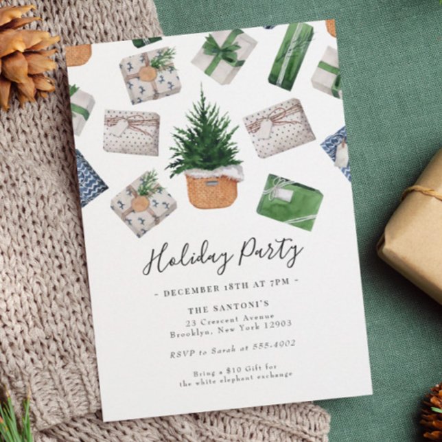 Julfest för julklapp inbjudningar (Skapare uppladdad)