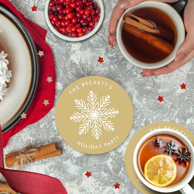 Julfest för jultomte underlägg papper rund (Skapare uppladdad)