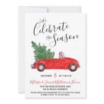 Julfest för konvertibel vintage
