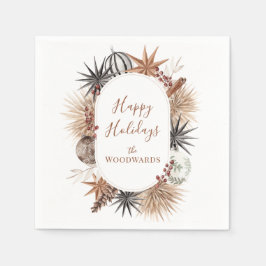 Julfest för Personlig av julvattenfärg Pappersservett