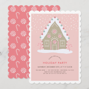 Julfest för Rosa av Gingerbröd House Inbjudningar
