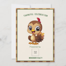 Julfest för Thanksgiving av kundvärdering Inbjudningar