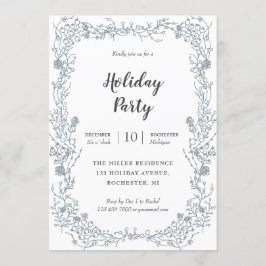 Julfest för vitbärram inbjudningar