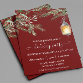 Julfest Gräs-sändare för julvinter Flygblad