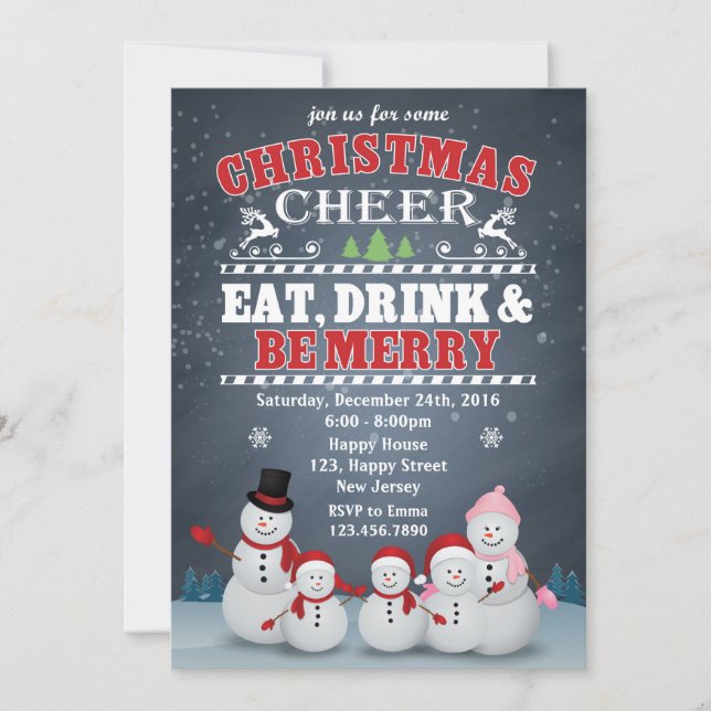 Julfest-inbjudan Inbjudningar (Framsida)