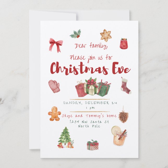 Julfest-inbjudan Inbjudningar (Framsida)