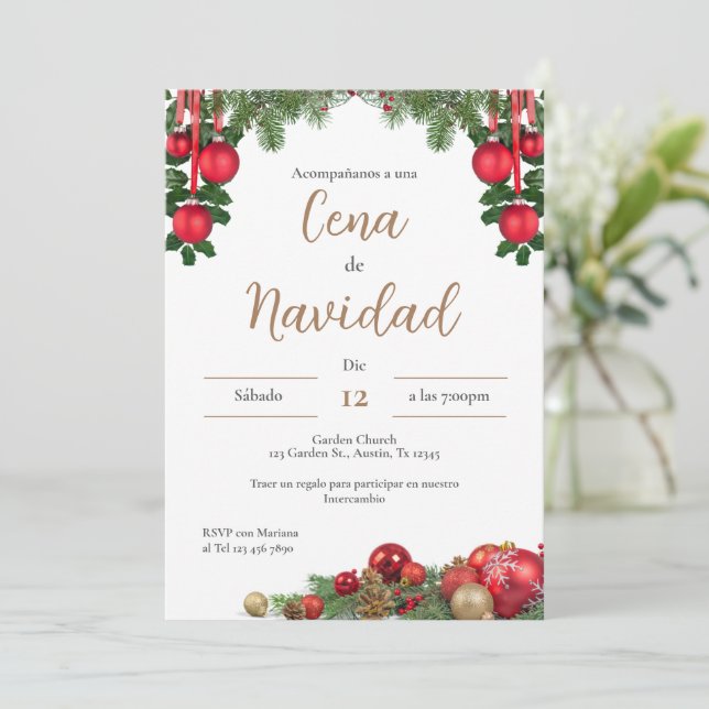 Julfest-inbjudan Inbjudningar (Stående Fram)