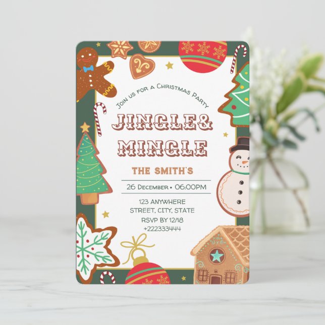 Julfest-inbjudan Inbjudningar (Stående Fram)