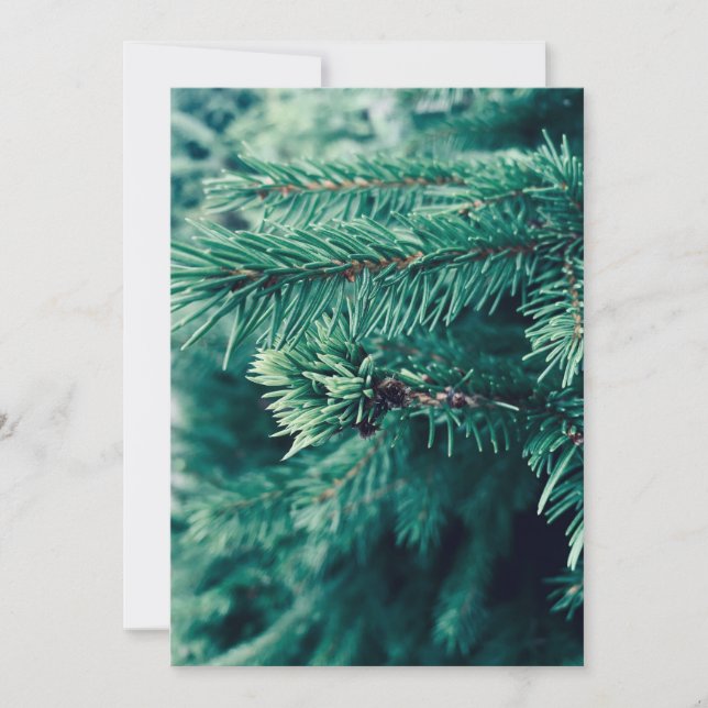 Julfest-inbjudan med Julgran Inbjudningar (Framsida)