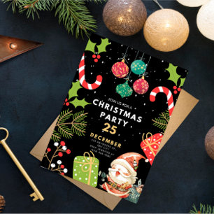 Julfest Invitation, Julafton  Inbjudningar