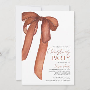 Julfest Invitation med slinga Inbjudningar