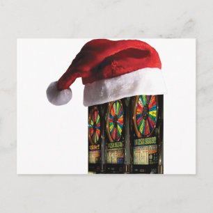 Julfest Maskin Helg Vykort
