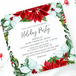 Julfest Modern Corporate jul Party Inbjudningar