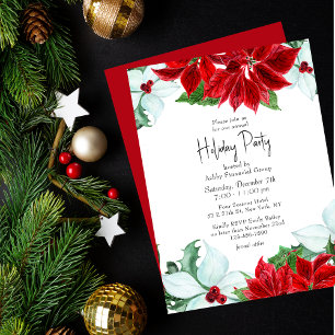 Julfest Modern Corporate jul Party Inbjudningar