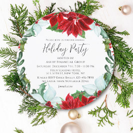 Julfest Modern Corporate jul Party Inbjudningar