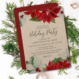 Julfest Modern Corporate jul Party Inbjudningar