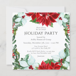 Julfest Modern Corporate jul Party Inbjudningar