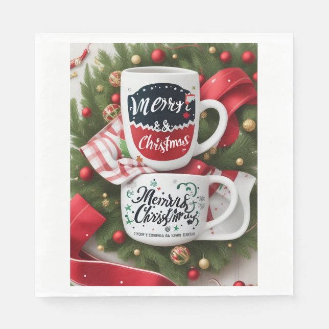 Julfest, Pappersservett (Framsidan)