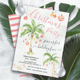 Julfest till Tropical Beach Island Inbjudningar