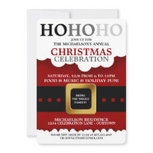 Julfestbjudanden i Santa Kostym