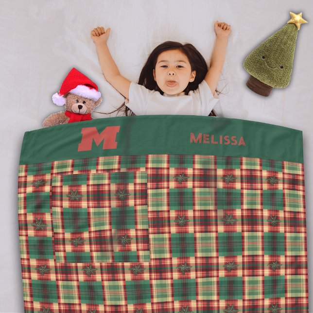 Julfesten, Anpassningsbarna Monogram Fleecefilt (Skapare uppladdad)