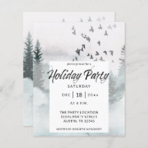 Julfesten Budget Winter Träd Rustic