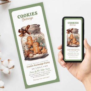 Julfesten Cookie-byteschristmas Inbjudningar