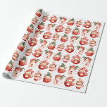 Julfesten Cute jul Gnome Winter Presentpapper<br><div class="desc">Papper julomslagning av gryknölar</div>