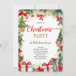 Julfesten Cute Jul Inbjudningar