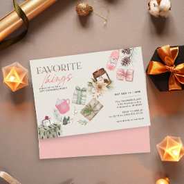 Julfesten för Sak Friend Gift Exchange Inbjudningar