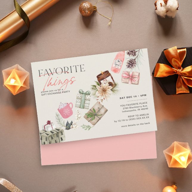Julfesten för Sak Friend Gift Exchange Inbjudningar (Skapare uppladdad)