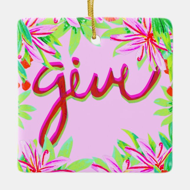 Julfesten - Ge Julgransprydnad Keramik (Framsida)