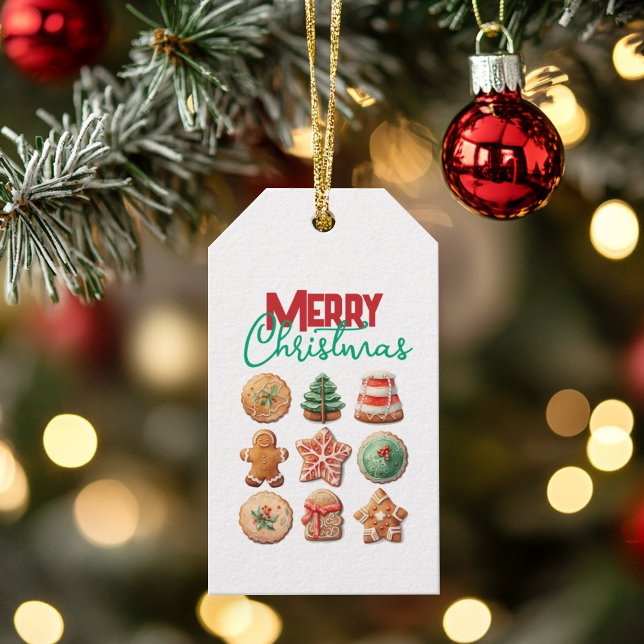 Julfesten god jul Cookie Exchange Presentetikett (Skapare uppladdad)