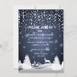 Julfesten gott nytt år och jul inbjudningar