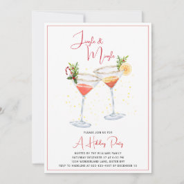 Julfesten Jingle och Mingle Drinks Inbjudningar